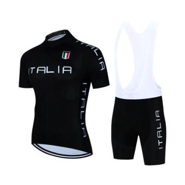 Imagem de Conjunto de Roupas de Ciclismo Masculina para Verão - Camisa e Calças 
