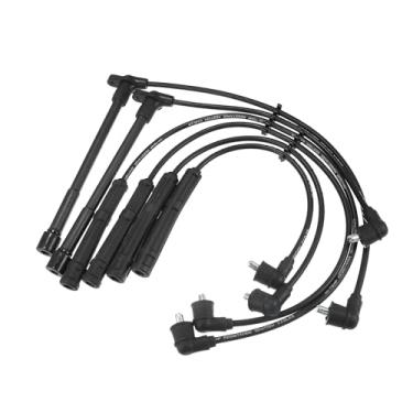 Imagem de A ABSOPRO Cabo de chicote de bobina de ignição para vela de ignição de carro 7 mm apto para Nissan Frontier 1998-2000 Xterra 2000 3.3L No.224500W025/224404S125 - Pacote com 6 itens de substituição