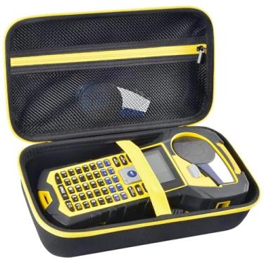 Imagem de Capa compatível com impressora de etiquetas portátil Brady M210/BMP21-PLUS/ M210 LAB. Bolsa de armazenamento portátil com bolso para etiquetas autênticas Brady, cabo USB e acessórios (apenas caixa)