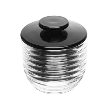 Imagem de Manteigueira Francesa de Vidro Colméia Preta - Lyor