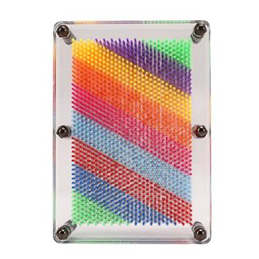 Imagem de QANYEGN Brinquedo de placa de arte de pino 3D, modelo de mão clone 3D, modelo de mão de escultura em agulha para decoração de mesa de escritório em casa (M (59 cm/23,2 pol. de comprimento))