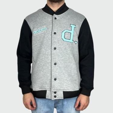 Imagem de Jaqueta Diamond Un Polo Hardware Varsity Cinza-Masculino