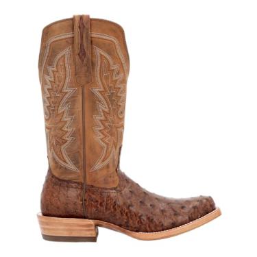 Imagem de Durango® Bota masculina PRCA Collection Full-Quill Ostrich Western, Tabaco e ferrugem Kango, 38