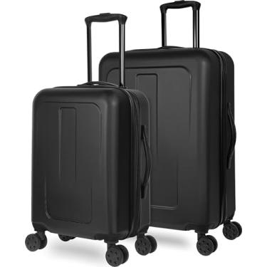 Imagem de TOTAL TRAVELWARE Passage Spinner expansível Hardside, Preto, 2 Piece Set (24", 19"), Total Travelware Passage Spinner expansível Hardside