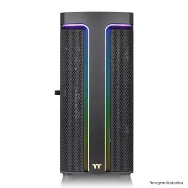 Imagem de Gabinete Thermaltake gamer H590 TG Black/SPCC/TG LS-CA-1X4
