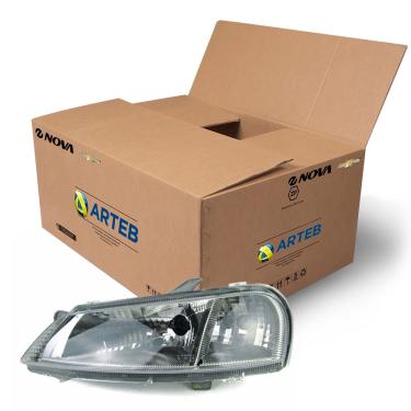 Imagem de Farol Lado Esquerdo Cromado Arteb Celta 2001 A 2005