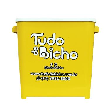 Imagem de Porta Ração Tudo de Bicho Amarelo 6kg