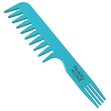 Imagem de Pente Jacaré Beauty Secret Azul Turquesa Desembaraçador