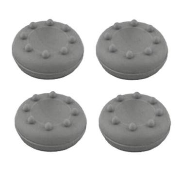 Imagem de 4 x tampas analógicas de silicone Joystick Thumbstcks Thumb Stick para controles PS4 PS3 Xbox One Xbox 360 PS2, Cinza