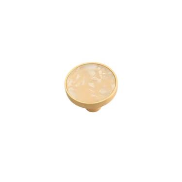 Imagem de Ganchos de parede de liga de zinco, maçanetas e puxadores de armário dourados, 32 mm, alça de cozinha, corredor, chapéu, casaco, gancho para pendurar, decoração, puxadores de móveis, concha branca