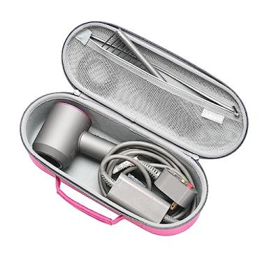 Imagem de RLSOCO Estojo de Dyson Supersonic/Supersonic Nural Viagem para Secador de Cabelo, Armazenamento do Secador de Cabelo Somente para facilitar a viagem - Rosa (apenas estojo)