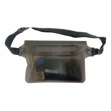 Imagem de Mochila à prova d'água, cintura de praia, natação, surf, mergulho, corrida na praia, ciclismo, unissex, Preto transparente, Bolsa de cintura à prova d'água