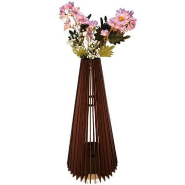 Imagem de Vaso de Chão Decorativo Grande IPANEMA MDF - LENOBRE, Preto