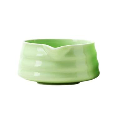 Imagem de ＫＬＫＣＭＳ Ceramic Matcha Tea Bowl Mistura de tigela Teaware para mexer matcha Matcha artesanal de porcelana Bowl para amantes Friends Party Home Home, Verde