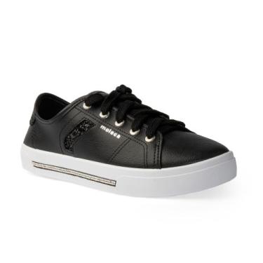 Imagem de Tênis Moleca Feminino Estilo Casual Confortável 5667-646, Preto, 35