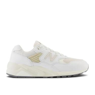 Imagem de New Balance Tênis masculino 580, Branco/lobo de madeira/ímã, 39