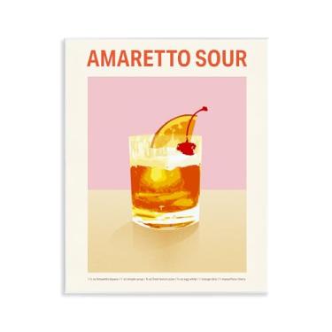 Imagem de Stupell Industries Amaretto Sour Classic Drink Wall Plaque Art, design por Victoria Barnes, 11 x 14