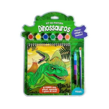 Imagem de Livro - Kit de Pintura Dinossauros - Pintar, Criar e Sonhar!
