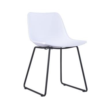 Imagem de Cadeira Em Polipropileno Diana Branco Base Metal
