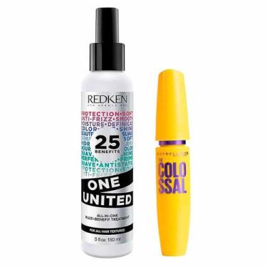 Imagem de Kit Maybelline + Redken - Máscara de Cílios The Colossal + Spray One U