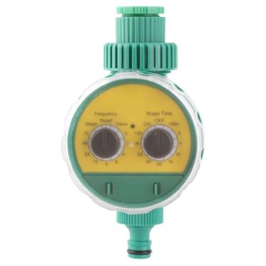Imagem de G3/4 Thread Controlador de irrigação automática Electronic Smart Garden Timer de água flexível Instalação fácil para pátios Varaços da família Plástico de parede verde 304g
