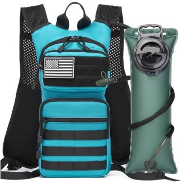 Imagem de ATBP Mochila de hidratação isolada para caminhadas, colete de corrida com bolsa de bexiga de TPU de 3L para homens de ciclismo de maratona