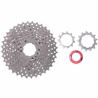 Imagem de Bicicleta Cassette Freewheel 9 Velocidade Oco Out Aço Durável Leve 11T 36T Mountain Bike Bicicleta Acessório Níquel Chrome Prata