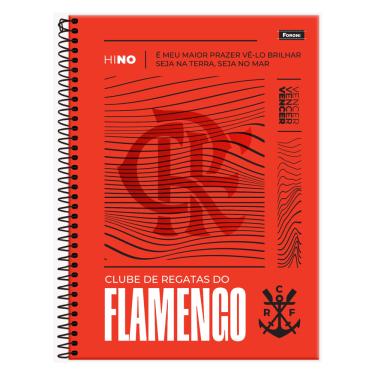 Imagem de Caderno Capa Dura Universitário Flamengo 80 Folhas 1 Matéria Tilibra