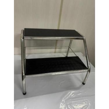 Imagem de Escada de dois degraus em inox 35x40x50 - BR CIRURGICA
