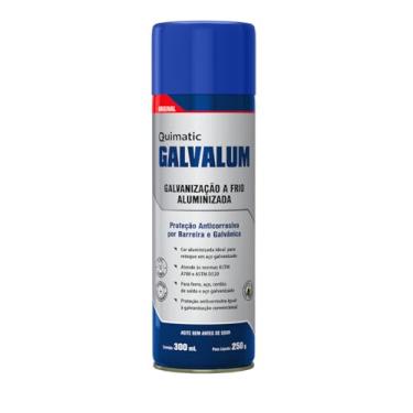 Imagem de Galvalum Galvanização a Frio Spray 300 mL Quimatic Tapmatic