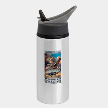 Imagem de Garrafa Squeeze Bico Prateada Premium 600ml - Bombombini Guzzini Brainrot Goose