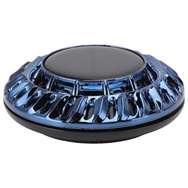 Imagem de Acouto Difusor de Perfume de Carro Solar Com Design Rotativo Automático e Agronce Prateado de ágis (Azul escuro)