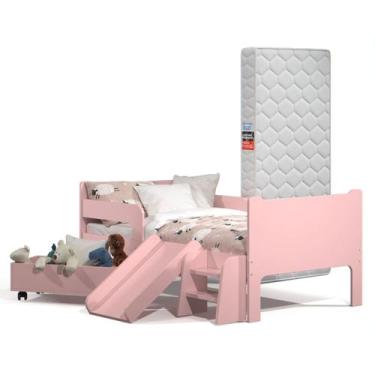 Imagem de Mini Cama Infantil Montessoriana Sonho Kid's + Colchão - MS Móveis, Ro