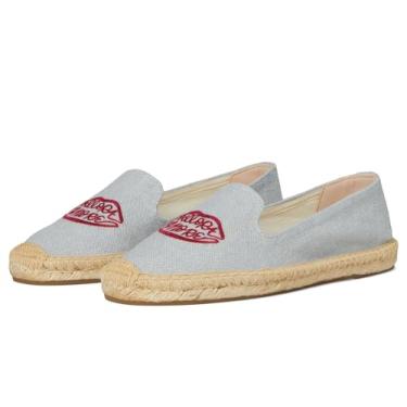 Imagem de Soludos Mocassim feminino de alpargata, Allora Amore/Azul Golfinho, 40