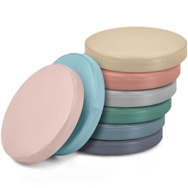 Imagem de Juexica 8 peças de almofadas flexíveis extragrossas para assoalho, almofadas de chão coloridas sortidas, almofadas de assento de sala de aula macias para crianças que aprendem a cadeira de creche