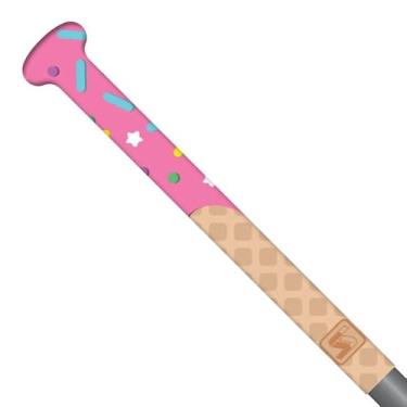 Imagem de SNIPER SKIN Aderência de taco ICT de beisebol e softbol | Melhor alternativa para segurar fita | Fácil de instalar, leve, à prova d'água de substituição | Rosa sorvete