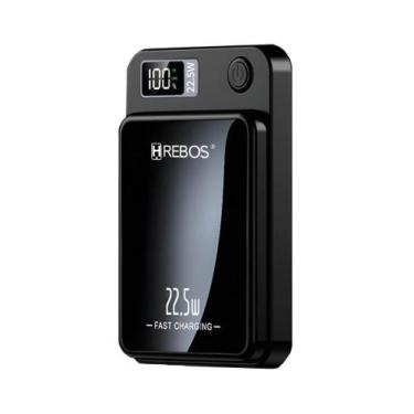 Imagem de Carregador Portátil Power Bank Indução 10000mAh 22.5W Hrebos PB-933