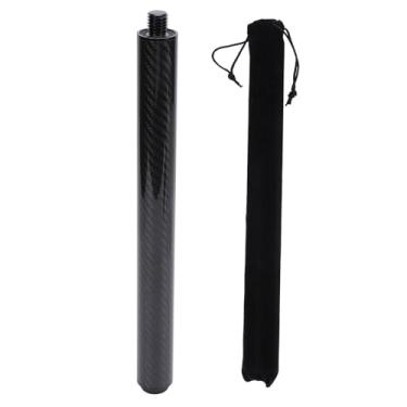 Imagem de 12 Inch Carbon Fiber Billiard Pool Cue Extension Billiards Acessório Pool Cue Extender com Rubber End Cap para jogadores profissionais e recreativos