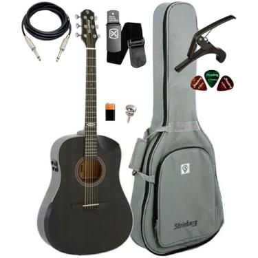 Imagem de Violão Strinberg Sd301hcr Galaxy Tos Folk Efeitos+acessórios