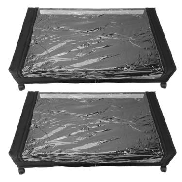 Imagem de Fafeicy Versátil Sob o Recipiente de Rolamento de Cama de Roupas de Sapatos Simples Com Salgadinhos Com Rodas, Quarto de Quarto de Confortável Aço Carbono, Tecido Oxford 31,5 X 17,1 X 6,3 Polegadas