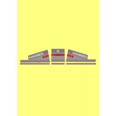 Imagem de Kit Adesivos Mariner 15 Para Motor De Popa - Spts
