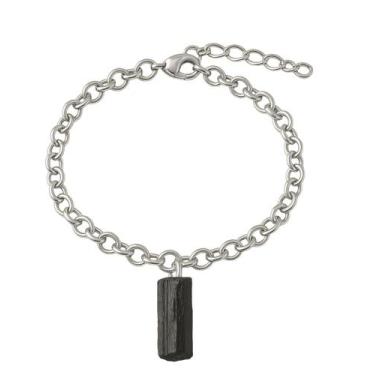 Imagem de Pulseira de Turmalina Negra - Cristal Natural, Prata 925
