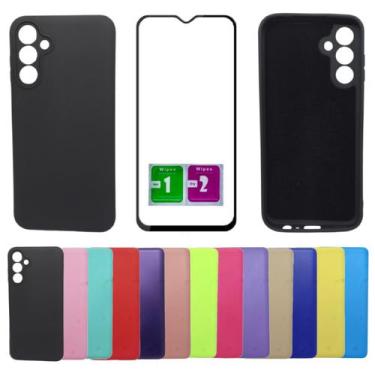 Imagem de Kit Capa Aveludada Para Galaxy A15 M15 + Pelicula Vidro 3d 9D - Mustan