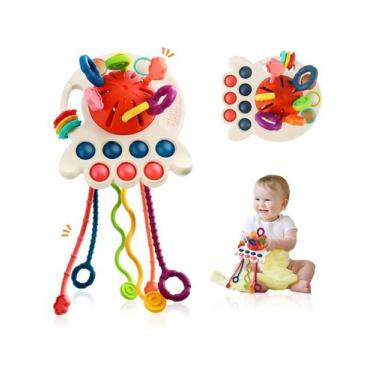 Imagem de Brinquedo Sensorial Disco Voador Lala Polvo Para Bebês Borracha Macia 