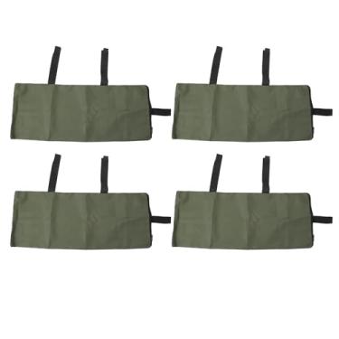 Imagem de Sacos de areia de barreira de água da enchente espessados de prevenção de inundações fortes para proteção de casa 600d Oxford Ploth Canvas Green 4 pacote 27,6x11,8 polegadas (Fechamento do zíper)