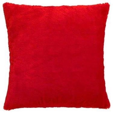 Imagem de Capa de Almofada Pelúcia Vermelho 45x45cm - Adomes