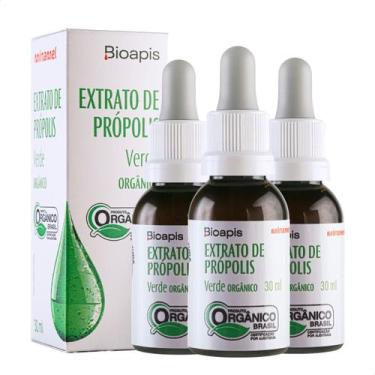 Imagem de Kit 3 Extrato de Própolis Verde Orgânico 30ml - Minamel
