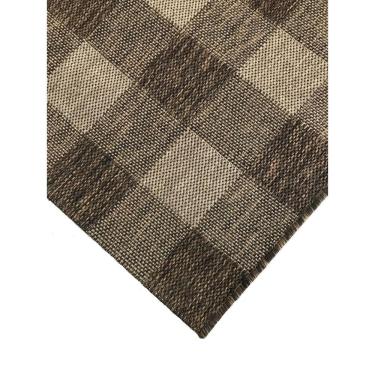 Imagem de Tapete Sisalis Para Área Interna E Externa – Jolitex - Vichy Marrom - 250x300cm