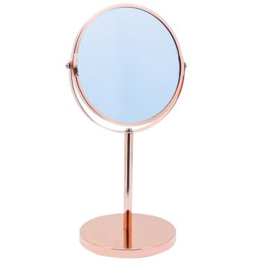 Imagem de Espelho De Aumento Com Base Bronze 35x18 Cm - Mimo Style - Bh1611bz