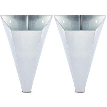 Imagem de Mumufy 2 Peças Cones De Contenção Aves Aço Galvanizado Médio, Cone Funil Com Fundo Plano, Até 4,5 Kg, Para Matar Galinhas, Abate E Perus, Fácil Limpar